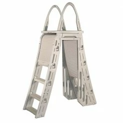 A-Frame Swimming Pool Ladder for 48 in. to 56 in. Above-Ground Pools by CONFER PLASTICS -Pool Supplies Sales Store confer plastics pool ladders 7200 c3 1000
