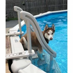 4-Step Grand Entry Steps Plus Mat Pad for Above Ground Swimming Pool by Confer Plastics -Pool Supplies Sales Store confer plastics pool ladders ccxag 87956 76 1000