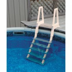 48 in. to 54 in. Swimming Pool Ladder Heavy-Duty Aboveground In-Pool with Mat by Confer -Pool Supplies Sales Store confer pool ladders 6000b 87953 1f 1000
