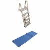 48 in. to 54 in. Swimming Pool Ladder Heavy-Duty Aboveground In-Pool with Mat by Confer 2 48 in. to 54 in. Swimming Pool Ladder Heavy-Duty Aboveground In-Pool with Mat by Confer -Pool Supplies Sales Store confer pool ladders 6000b 87953 64 1000
