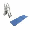 Heavy-Duty A-Frame Ladder Above Ground Pool and Protective Ladder Mat by Confer -Pool Supplies Sales Store confer pool ladders 7200 87953 64 1000