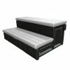 36 in. Resin Spa and Hot Tub Storage Compartment Steps, Gray by Confer -Pool Supplies Sales Store confer pool ladders lass36 sc g 64 1000