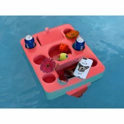 Frontier Storage 19.5 in. x 16 in. x 3 in. Coral Pool Floating Drink Tray by VOS