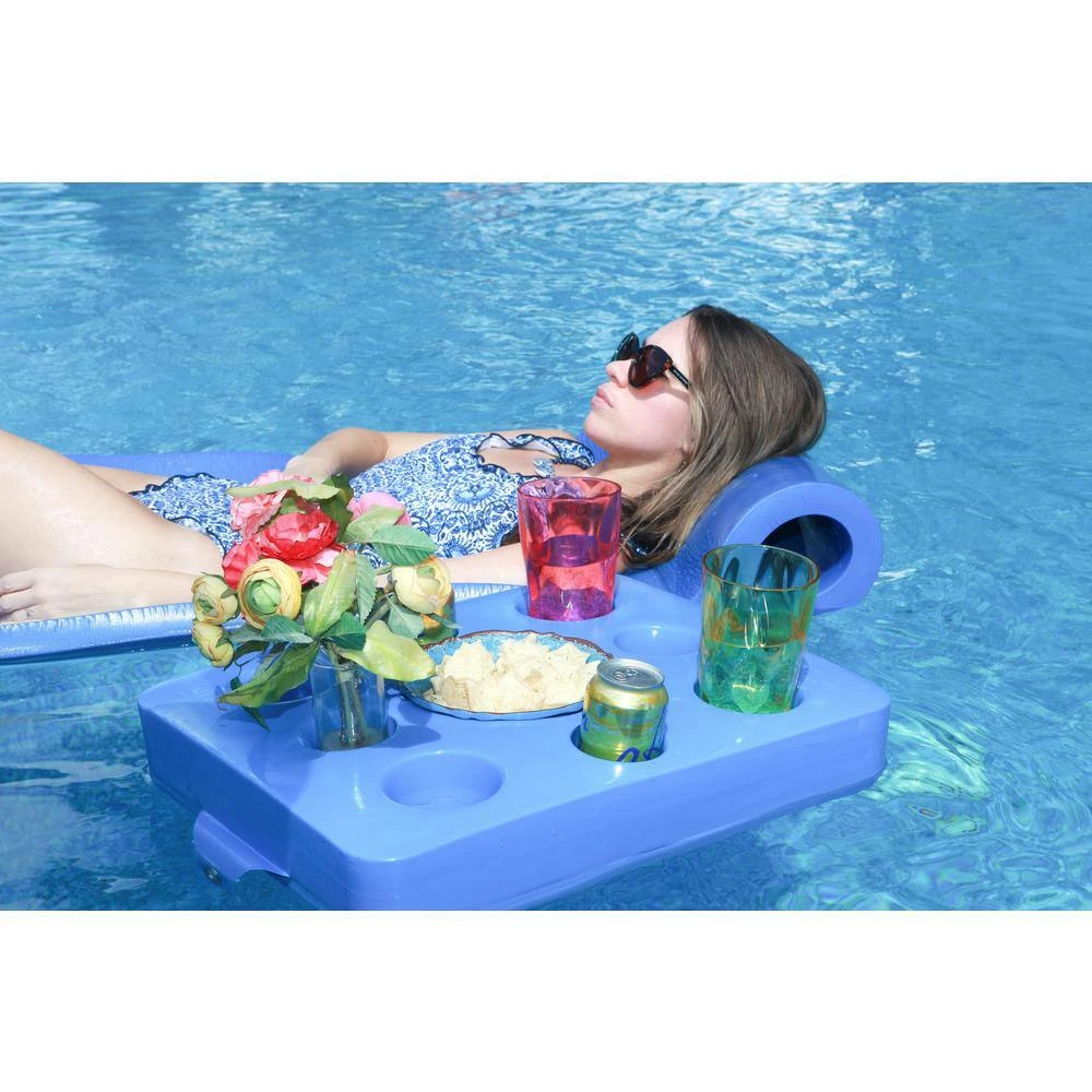 Frontier Storage 19.5 in. x 16 in. x 3 in. Coral Pool Floating Drink Tray by VOS 4 Frontier Storage 19.5 in. x 16 in. x 3 in. Coral Pool Floating Drink Tray by VOS - Image 2