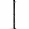 7.2 ft. 10 Gal. Solar Heated Shower with Adjustable Head and Foot Tap Spigot in Black by Costway -Pool Supplies Sales Store costway outdoor showers np10570 64 1000