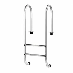 Swimming Pool Ladder 2-Step Stainless Steel Non-Slip for In Ground Pools by Costway