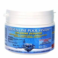 14 oz. Pool and Spa Chemical Chlorine Reducer, Water Clarifier, Algaecide and PH Stabilizer by Crystalline Pool System
