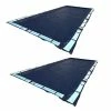 20 ft. x 40 ft. Rectangular In Ground Winter Swimming Pool Cover (2-Pack) by Swimline -Pool Supplies Sales Store dark blue winter pool covers 2 x co82545r 64 1000