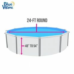 Emerald Coast 24 ft. Round Standard Gauge Overlap Above Ground Pool Liner - 48/54 in. by Blue Wave 11 Emerald Coast 24 ft. Round Standard Gauge Overlap Above Ground Pool Liner - 48/54 in. by Blue Wave -Pool Supplies Sales Store emerald coast blue wave above ground pool liners nl605 20 44 1000