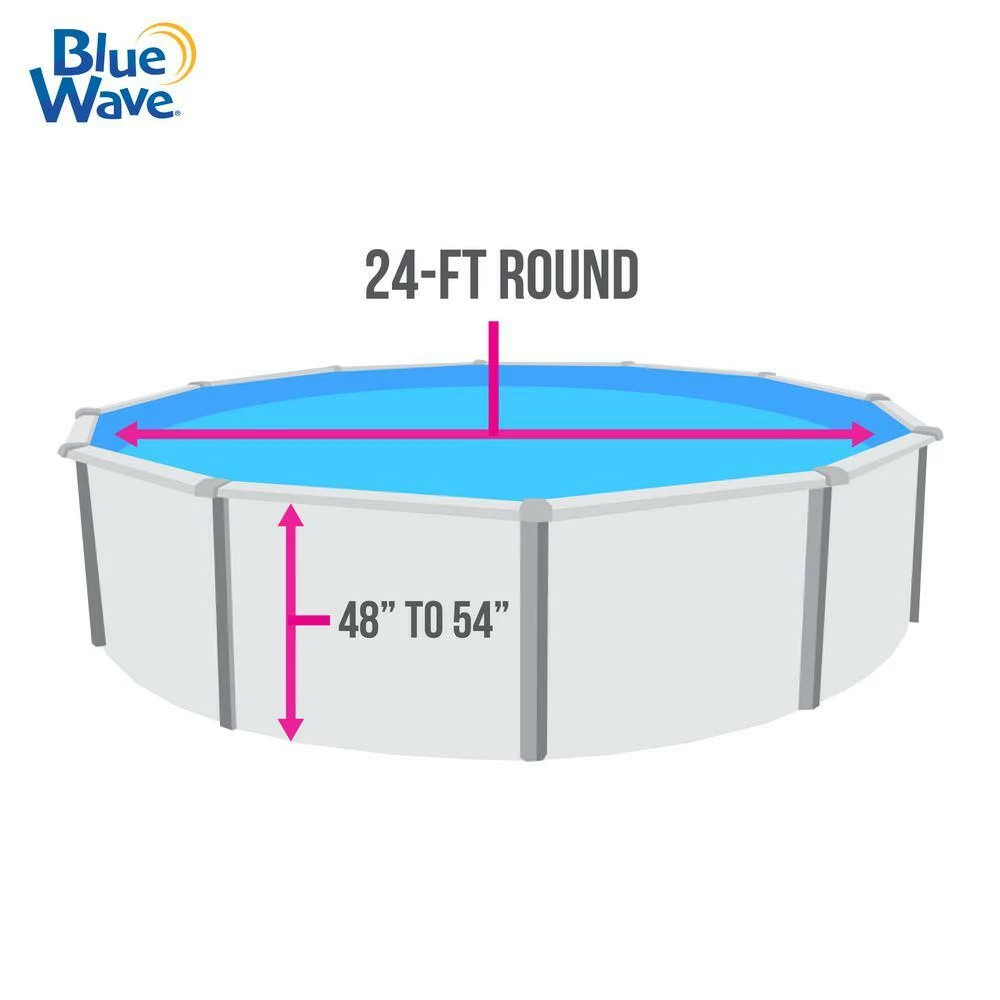 Emerald Coast 24 ft. Round Standard Gauge Overlap Above Ground Pool Liner - 48/54 in. by Blue Wave 7 Emerald Coast 24 ft. Round Standard Gauge Overlap Above Ground Pool Liner - 48/54 in. by Blue Wave - Image 5