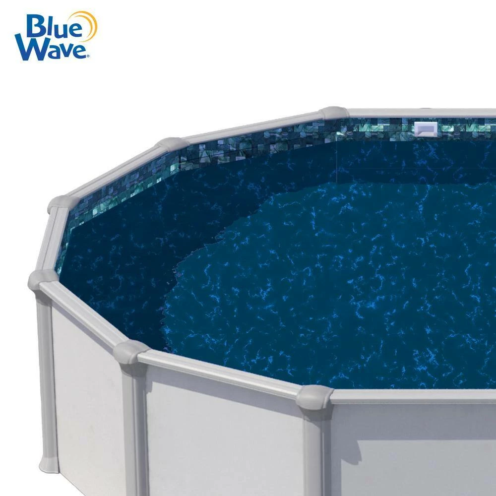 Emerald Coast 24 ft. Round Standard Gauge Overlap Above Ground Pool Liner - 48/54 in. by Blue Wave 5 Emerald Coast 24 ft. Round Standard Gauge Overlap Above Ground Pool Liner - 48/54 in. by Blue Wave - Image 3