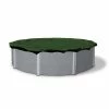 12-Year 24 ft. Round Forest Green Above Ground Winter Pool Cover by Blue Wave -Pool Supplies Sales Store forest green blue wave winter pool covers bwc808 64 1000