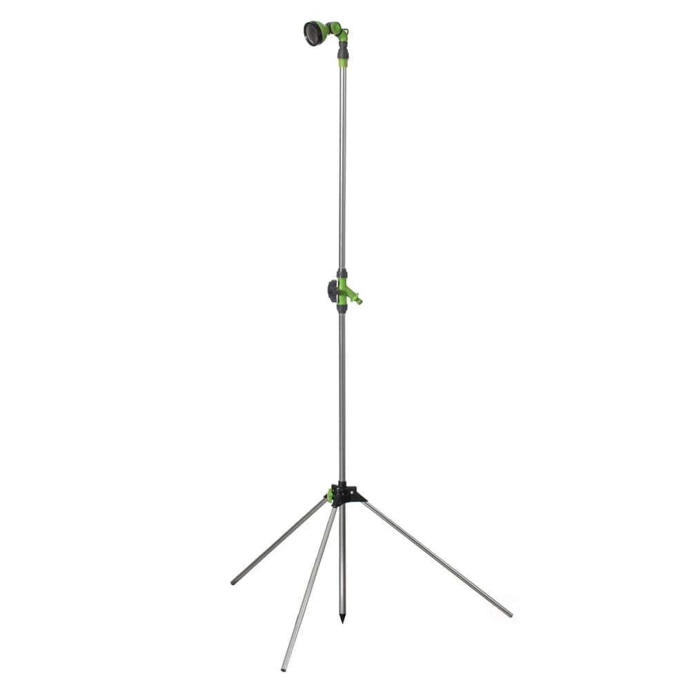 Outdoor Camping Patio Beach Poolside Backyard Spa Farmyard, Telescopic Garden Head and Foot Shower with Tripod by GARDENISED 3 Outdoor Camping Patio Beach Poolside Backyard Spa Farmyard, Telescopic Garden Head and Foot Shower with Tripod by GARDENISED