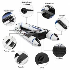 Campingsurvivals 7.5 ft. Portable Inflatable Assault Boat by Winado 12 Campingsurvivals 7.5 ft. Portable Inflatable Assault Boat by Winado -Pool Supplies Sales Store gary pool floats 156200023513 1f 1000