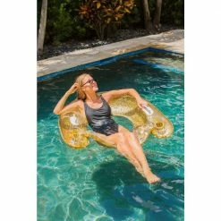 COPY 0 Inflatable Jumbo Gold Glitter Sun Chair by POOLCANDY -Pool Supplies Sales Store gold glitter poolcandy pool floats pc2402gg c3 1000