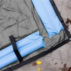 Dura-Guard Mesh 18 ft. x 40 ft. Rectangular Gray and Black Mesh In Ground Winter Pool Cover by Robelle -Pool Supplies Sales Store gray and black robelle winter pool covers 401840r 4f 1000