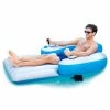 COPY 0 66 in. Inflatable Splash Runner Motorized Pool Lounger by POOLCANDY -Pool Supplies Sales Store gray blue poolcandy pool floats pc4025sr 64 1000