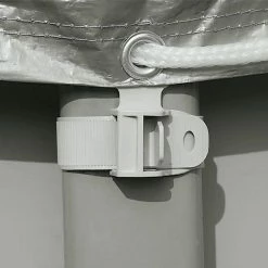 18 ft. x 18 ft. Round Above Ground UV Resistant Deluxe Debris Cover for 18 ft. Ultra Frame Swimming Pools by Intex -Pool Supplies Sales Store gray intex winter pool covers 28041e 1f 1000