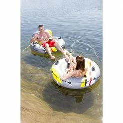 Deluxe River Cruiser Float Lounge with Launcher by Poolmaster -Pool Supplies Sales Store gray poolmaster pool floats 85608 a0 1000
