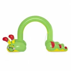 52398E Jumbo Green Caterpillar Inflatable Outside Water Sprinkler Arch for Kids by Bestway