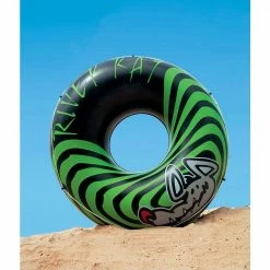 River Rat 48 in. Inflatable Tubes for Lake/Pool/River (18-Pack) by Intex -Pool Supplies Sales Store green black intex pool floats 18 x 68209ep 1d 1000