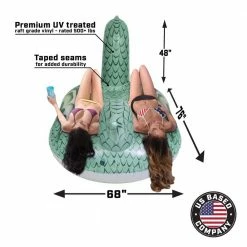 Giant Inflatable Fire Dragon Includes Bonus Fire Dragon Drink Float by GoFloats -Pool Supplies Sales Store green gofloats pool floats gi dragon 02 1d 1000