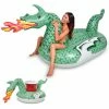 Giant Inflatable Fire Dragon Includes Bonus Fire Dragon Drink Float by GoFloats -Pool Supplies Sales Store green gofloats pool floats gi dragon 02 64 1000