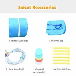 95.5 in. x 188 in. Green Oxford Cloth Kids Inflatable Water Park Bounce House with Slide Climbing Wall Splash Pool by Gymax 14 95.5 in. x 188 in. Green Oxford Cloth Kids Inflatable Water Park Bounce House with Slide Climbing Wall Splash Pool by Gymax -Pool Supplies Sales Store green gymax pool floats gym05215 1d 1000