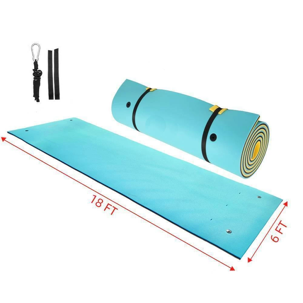 18 ft. x 6 ft. Floating Mat 3-Layer Water Foam Pad by Winado 6 18 ft. x 6 ft. Floating Mat 3-Layer Water Foam Pad by Winado - Image 4