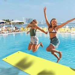 18 ft. x 6 ft. Floating Mat 3-Layer Water Foam Pad by Winado 9 18 ft. x 6 ft. Floating Mat 3-Layer Water Foam Pad by Winado -Pool Supplies Sales Store green pool floats 994344588860 4f 1000