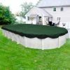 Dura-Guard 18 ft. x 33 ft. Oval Green Solid Above Ground Winter Pool Cover by Robelle -Pool Supplies Sales Store green robelle winter pool covers 321833 4 64 1000