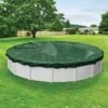 Supreme 21 ft. Round Green Solid Above Ground Winter Pool Cover by Robelle -Pool Supplies Sales Store green robelle winter pool covers 3721 4 64 1000