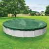 Optimum 24 ft. Round Green Solid Above Ground Winter Pool Cover by Robelle -Pool Supplies Sales Store green robelle winter pool covers 5024 4 64 1000