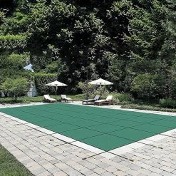Pool Safety Cover Fits 18 x 36 ft. Rectangle Inground Safety Pool Cover Green Mesh Solid Pool Safety Cover for Swim Pool by VEVOR