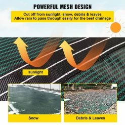 Pool Safety Cover Fits 18 x 36 ft. Rectangle Inground Safety Pool Cover Green Mesh Solid Pool Safety Cover for Swim Pool by VEVOR -Pool Supplies Sales Store green vevor safety pool covers yycm18x36ycycg001v0 fa 1000