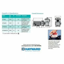 1 HP PowerFlo LX Aboveground Single Speed Pool Pump by HAYWARD 11 1 HP PowerFlo LX Aboveground Single Speed Pool Pump by HAYWARD -Pool Supplies Sales Store hayward pool pumps w3sp1580 4f 1000