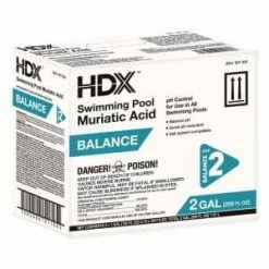 2 x 1 Gal. Swimming Pool Muriatic Acid (2-Pack) by HDX