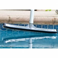 18 in. Swimming Pool & Spa Brush with Deluxe Nylon and Stainless Steel Combination Bristles and Aluminum Back by HDX -Pool Supplies Sales Store hdx pool brushes 60173 1f 1000