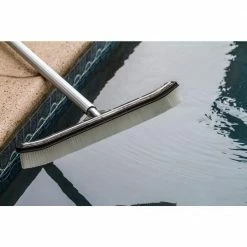 18 in. Swimming Pool & Spa Brush with Deluxe Nylon Bristles and Aluminum Back by HDX -Pool Supplies Sales Store hdx pool brushes 60272 44 1000
