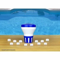 Floating Chlorine / Bromine Dispenser for Spas, Hot Tubs and Small Pools by HDX