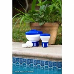Floating Chlorine / Bromine Dispenser for Spas, Hot Tubs and Small Pools by HDX 15 Floating Chlorine / Bromine Dispenser for Spas, Hot Tubs and Small Pools by HDX -Pool Supplies Sales Store hdx pool chlorinators 62157 76 1000
