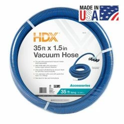 Spiral-Wound 35 ft. x 1 1/2 in. Diameter Swimming Pool Vacuum Hose for In-Ground and Above-Ground Pools by HDX