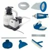 2100 GPH Above Ground Pool 60 sq. ft. Sand Filter Pump with Deluxe Pool Maintenance Kit by Intex -Pool Supplies Sales Store intex de pool filters 26645eg 28003e 64 1000