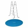 Intex Steel Frame Above Ground Pool Ladder and Intex 12 ft. Solar Pool Cover Tarp -Pool Supplies Sales Store intex pool ladders 28066e 29022e 64 1000