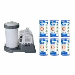 2500 GPH Krystal Clear Pool Filter Pump with GCFI and Type B Cartridge (6-Pack) by Intex
