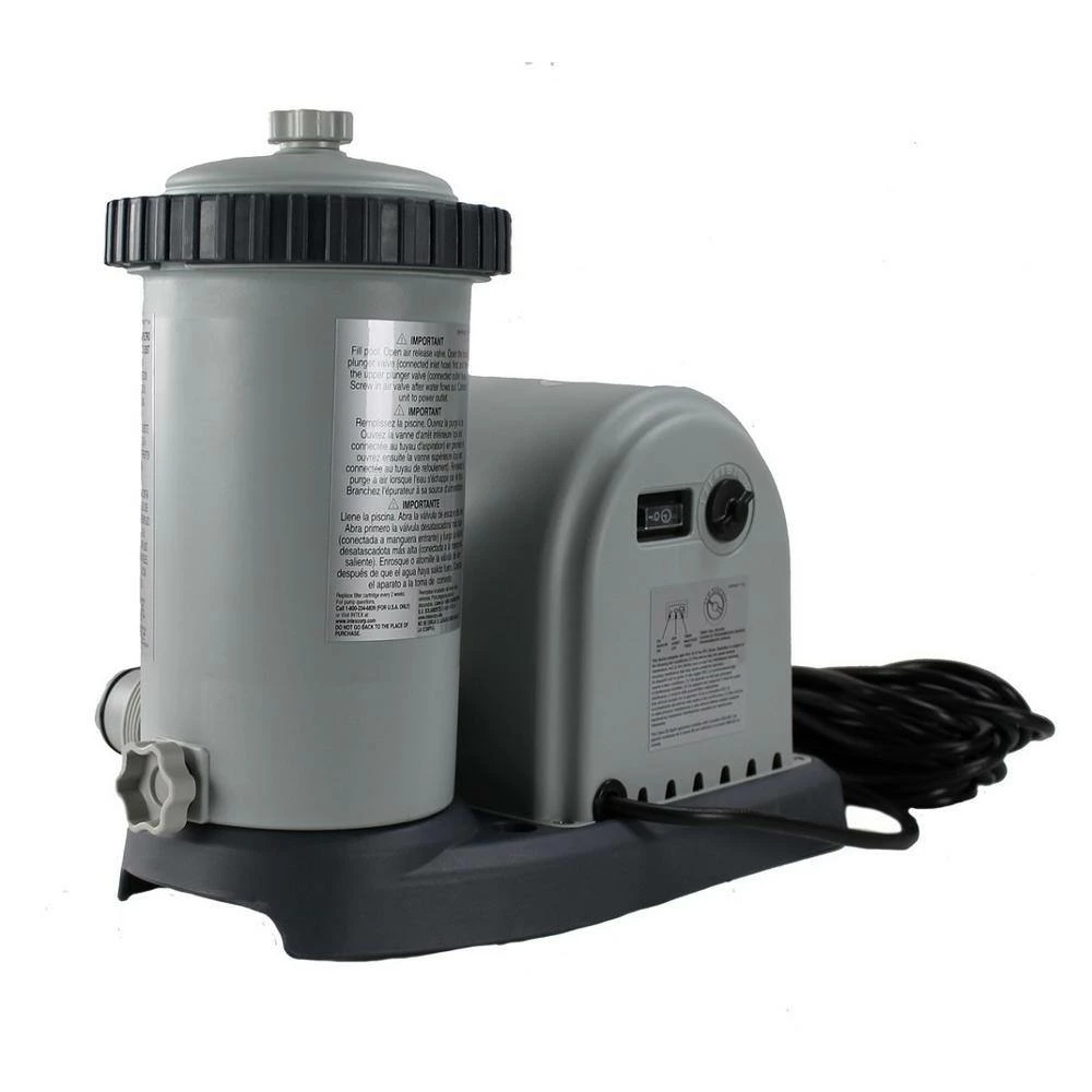 1500 GPH Easy Set Pool Pump Filter Cartridge with Timer and GFCI Plus Filters by Intex 4 1500 GPH Easy Set Pool Pump Filter Cartridge with Timer and GFCI Plus Filters by Intex - Image 2