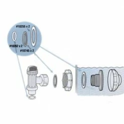 Large Strainer Rubber Washer and Ring Pack Replacement Pool Parts (6-Pack) by Intex -Pool Supplies Sales Store intex pool replacement parts 6 x 25006 44 1000