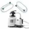 0 sq. ft. Sand Above Ground Pool Filter Pump Bundled with Replacement Hose (2-Pack) by Intex -Pool Supplies Sales Store intex sand filters 26647eg 2 x 29060e 64 1000