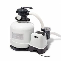 3000 GPH Pool Sand Filter Pump with Automatic Timer and Pool Vacuum and Skimmer by Intex -Pool Supplies Sales Store intex sand filters 26651eg 28001e 28000e 4f 1000