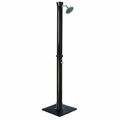 Outdoor Solar Shower with Base by Island Retreat